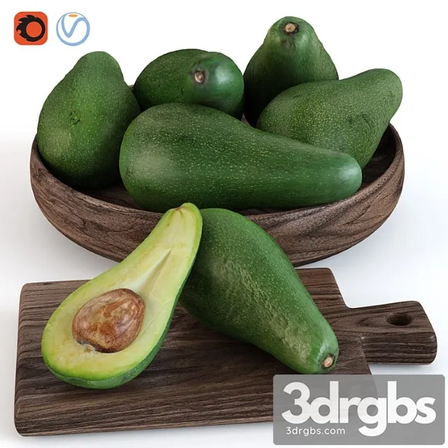 Avocado 3 3D Model Download