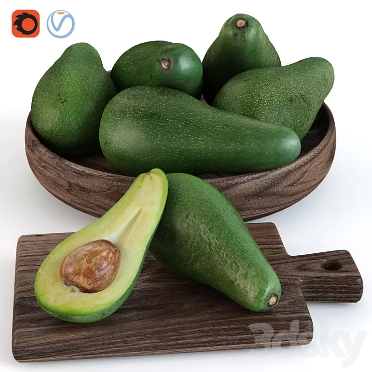 Avocado 3D Model