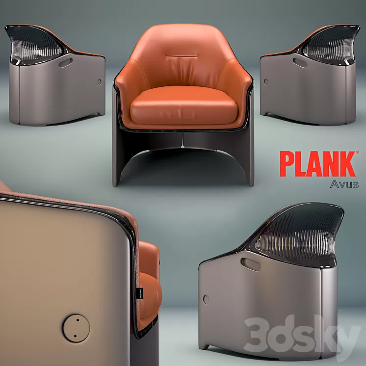 AVUS Armchair by PLANK 3D Model