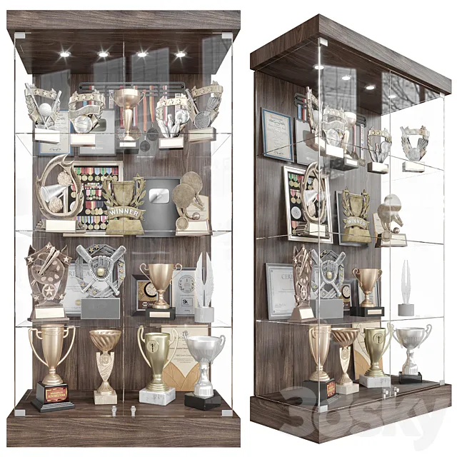 Award cabinet 2 3D Model