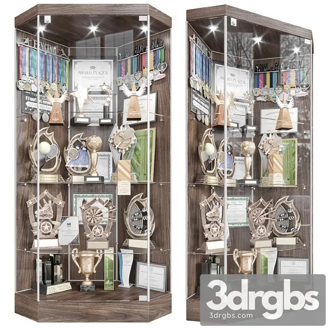 Award Cabinet 3 3D Model Download