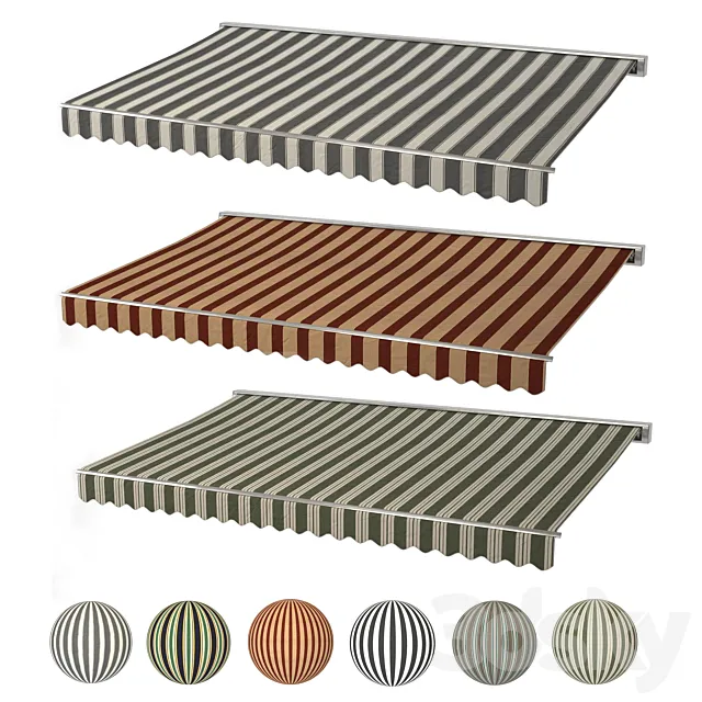 Awning set kitbash vol.04 3DModel