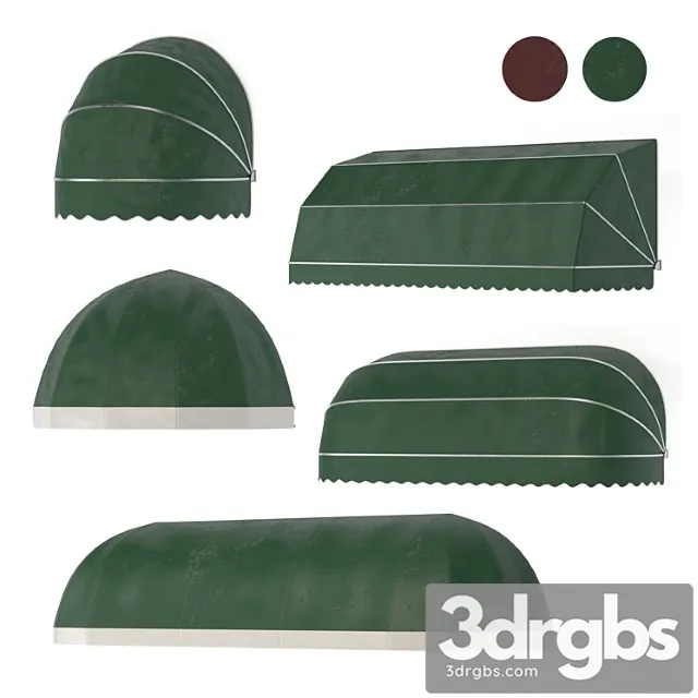 Awning Set Kitbash Vol 05 3D Model Download