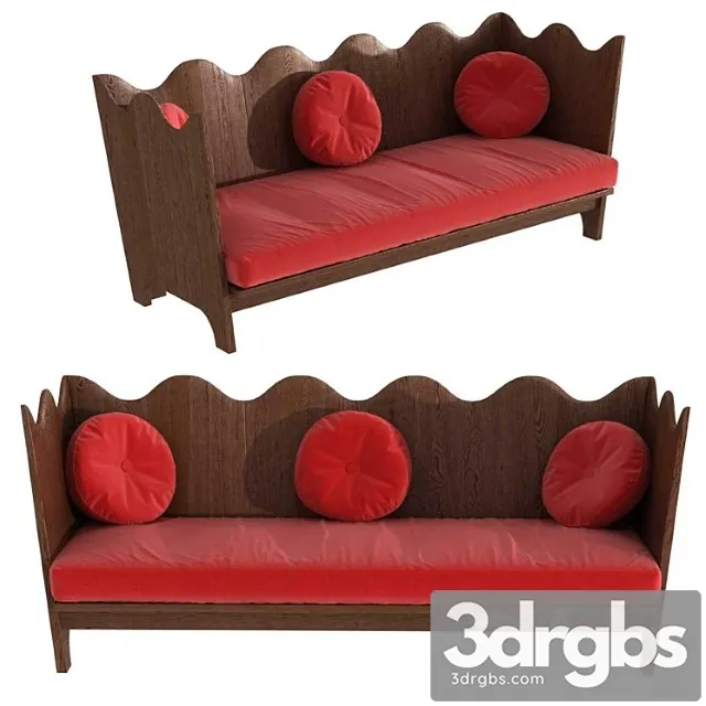 Axel einar hjorth three seat sofa 2 3D Model Download Axel einar hjorth three seat sofa 2 3D Model Download