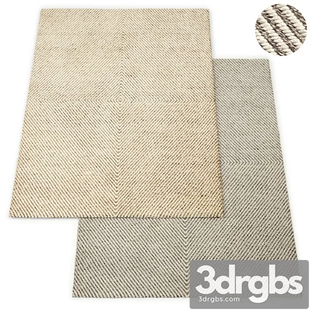 Axiom handwoven wool flatweave rug rh collection 3D Model Download Axiom handwoven wool flatweave rug rh collection 3D Model Download