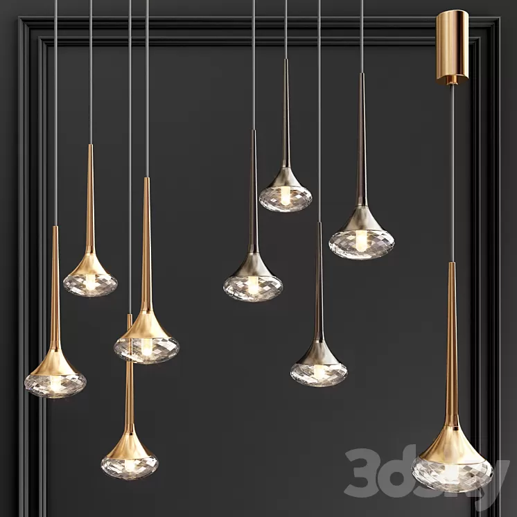 AXO LIGHT Modern Chandelier 01 3D Model
