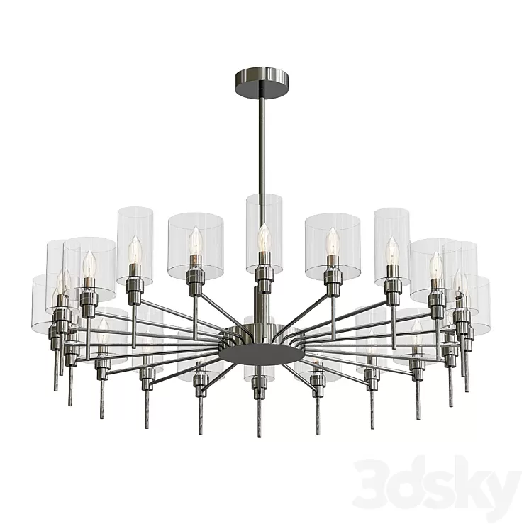 AXO Light Spillray Chromium Lamps 20 3D Model AXO Light Spillray Chromium Lamps 20 3D Model