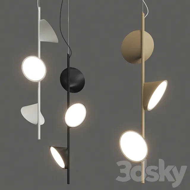 Axolight Orchid Pendant Lamp 3DModel Axolight Orchid Pendant Lamp 3DModel
