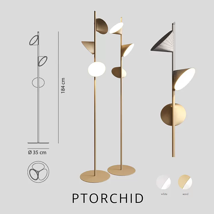 axolight orchid PTORCHID 3D Model axolight orchid PTORCHID 3D Model