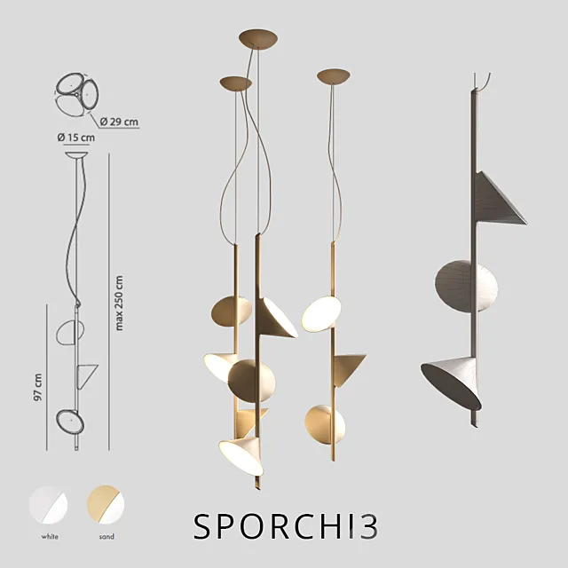 axolight orchid SPORCHI3 3D Model