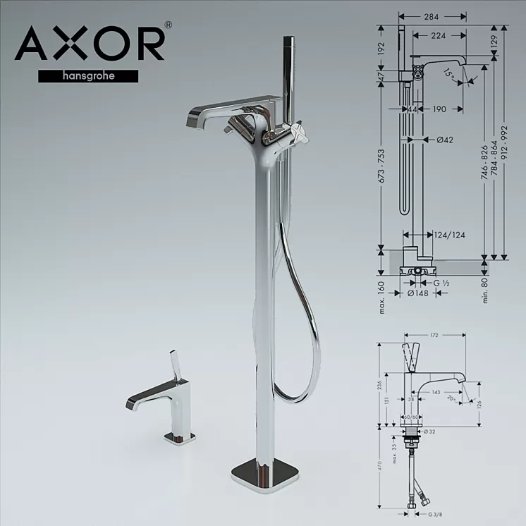 AXOR CITTERIO E 3D Model