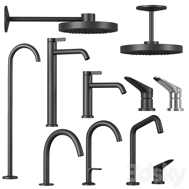 Axor faucets and showers set 1 3D Model Free Download Axor faucets and showers set 1 3D Model Free Download
