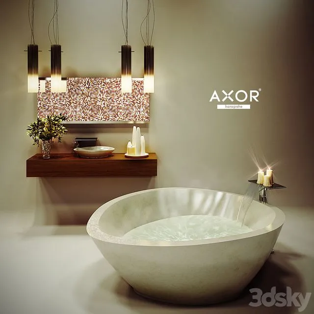 Axor Massaud + trivia bathroom 3D Model