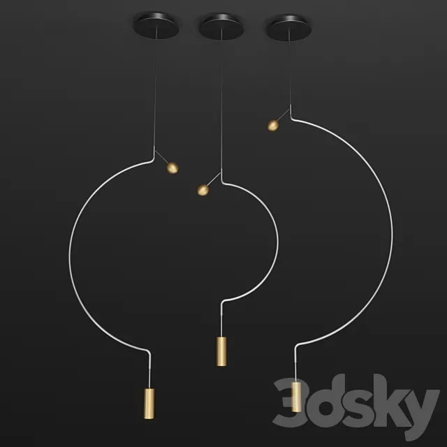 Axplight factory. LIAISON lamp 3DModel