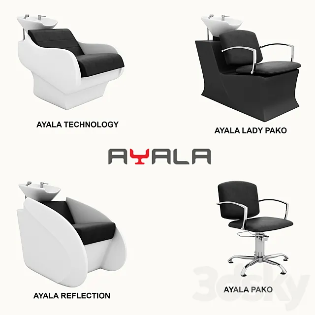 AYALA – hairdresser equipment 3D Model