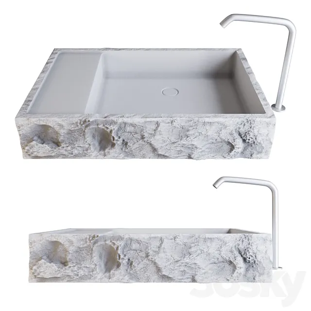 AYANI Countertop washbasin and ceadesign MIL70 3D Model AYANI Countertop washbasin and ceadesign MIL70 3D Model