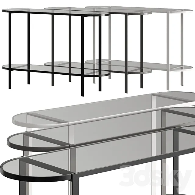 Aytm Fumi Console Tables 3D Model