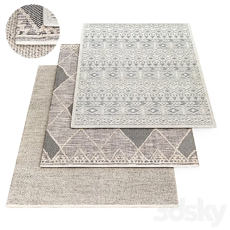 Azilal rug 3D Model Free Download