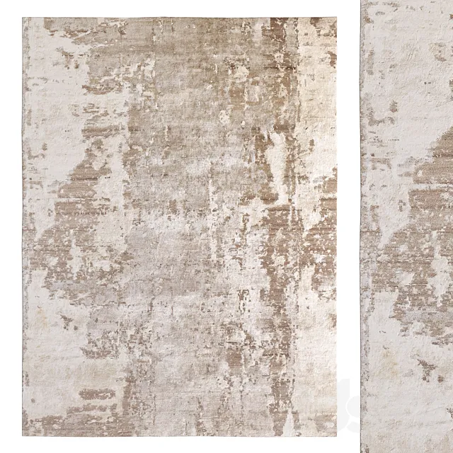 Azore Hand – Knotted silk Rug_657 3D Model Azore Hand – Knotted silk Rug_657 3D Model