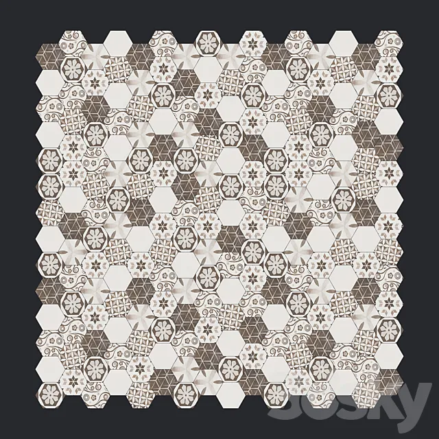 Azuvi Esagono Idra 3D Model Azuvi Esagono Idra 3D Model