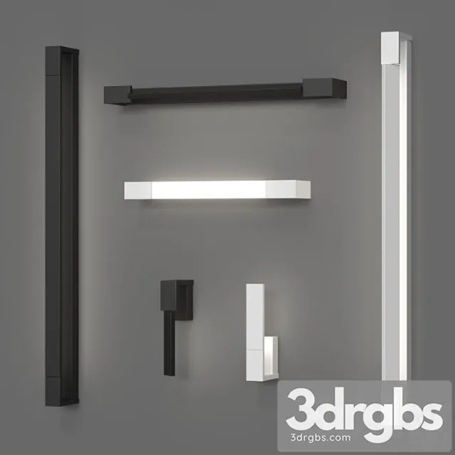 Azzardo dali wall lamp set (6 sizes 2 colors) 3D Model Download