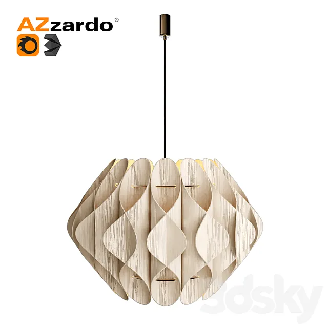 Azzardo Ruben L Biege _ Black 3D Model