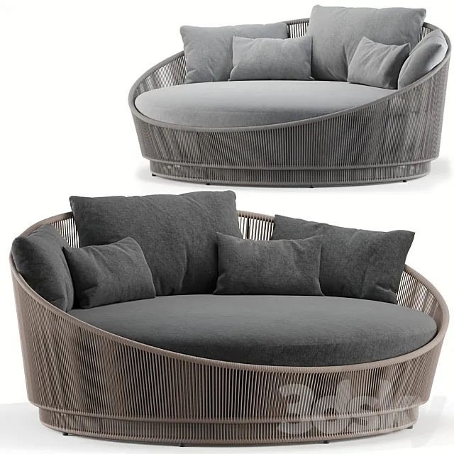 Azzurro Living Palma Outdoor Daybed 3D Model