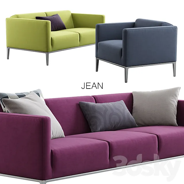 B & B Italia _ Jean 3DModel B & B Italia _ Jean 3DModel