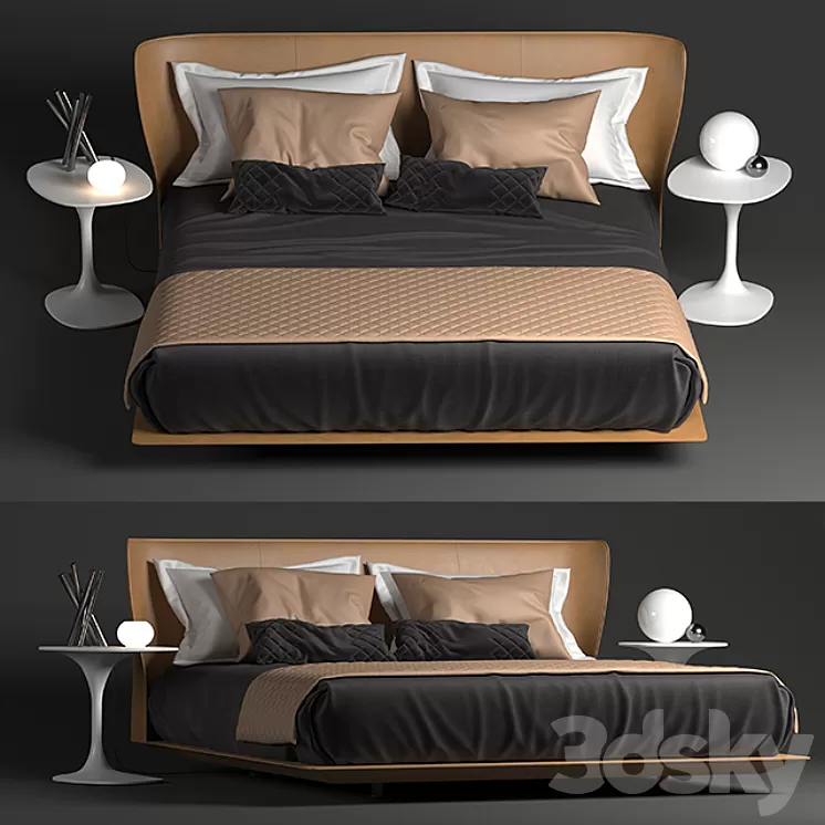 b & b italia alys bed 3D Model