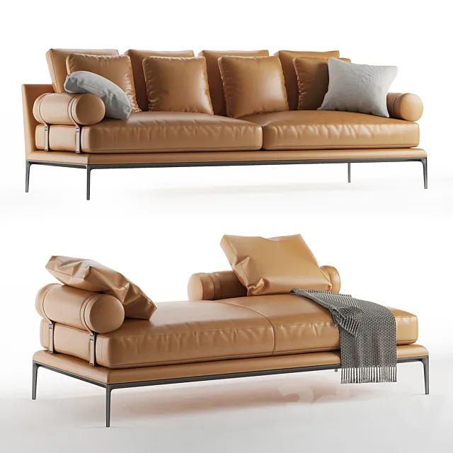 B & B italia Atoll sofa bench 3D Model
