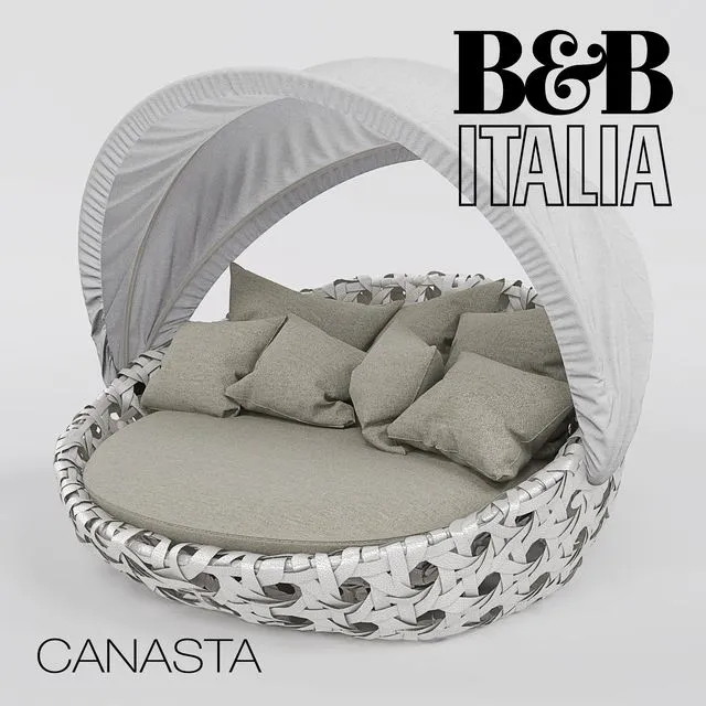 B & B Italia Canasta CN160P1C 3D Model B & B Italia Canasta CN160P1C 3D Model