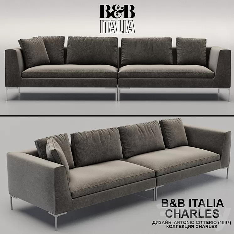 B & B Italia CHARLES 3D Model