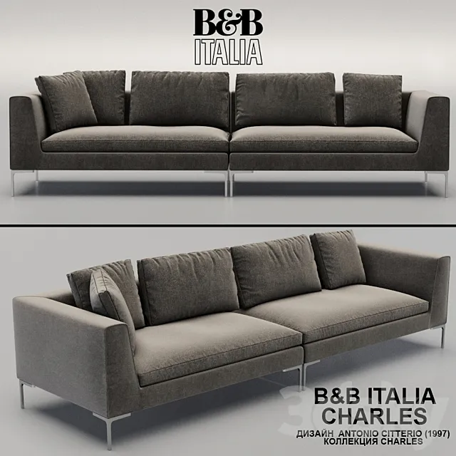 B & B Italia CHARLES 3DModel B & B Italia CHARLES 3DModel