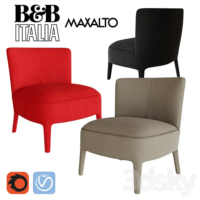 B & B Italia Febo by Maxalto 3D Model