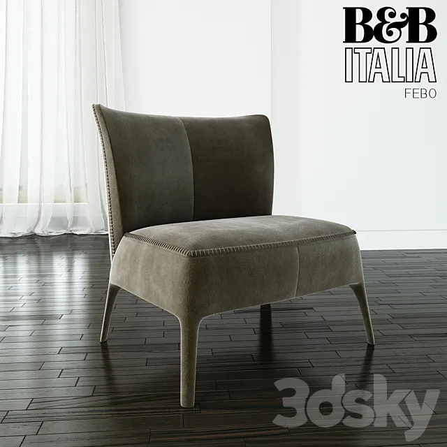 B & B Italia – FEBO low chair 3D Model
