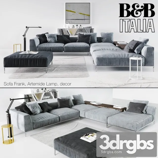 B & B Italia Frank 3D Model Download B & B Italia Frank 3D Model Download