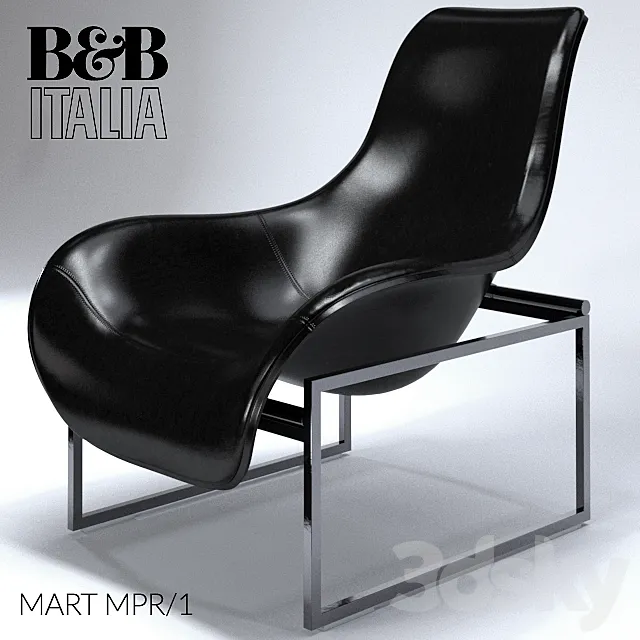 B & B Italia Mart MPR _ 1 Chair 3D Model