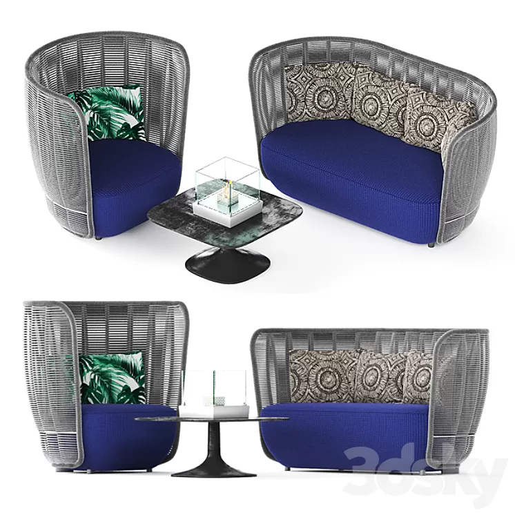 B & B Italia Outdoor – BAY 3D Model B & B Italia Outdoor – BAY 3D Model