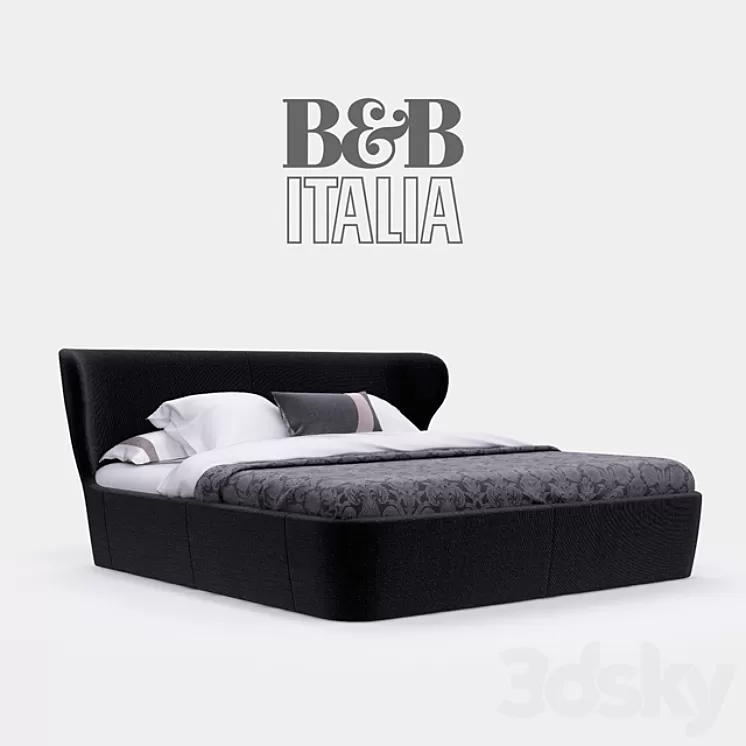 B & B italia Papilio Bed 3D Model