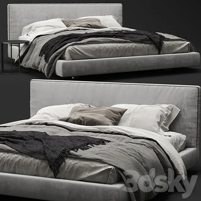 B & B Italia Richard Bed 3D Model B & B Italia Richard Bed 3D Model
