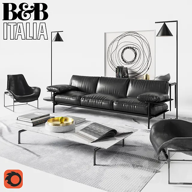 B & B Italia Sofa Diesis 3DModel