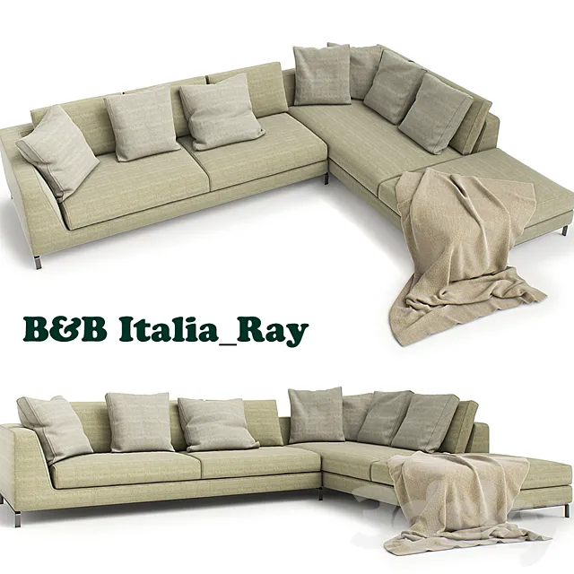 B & B Italia sofa Ray 3D Model B & B Italia sofa Ray 3D Model