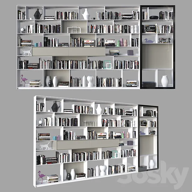 B & B Italia WALLSYSTEMS Flat.C 12 3D Model B & B Italia WALLSYSTEMS Flat.C 12 3D Model