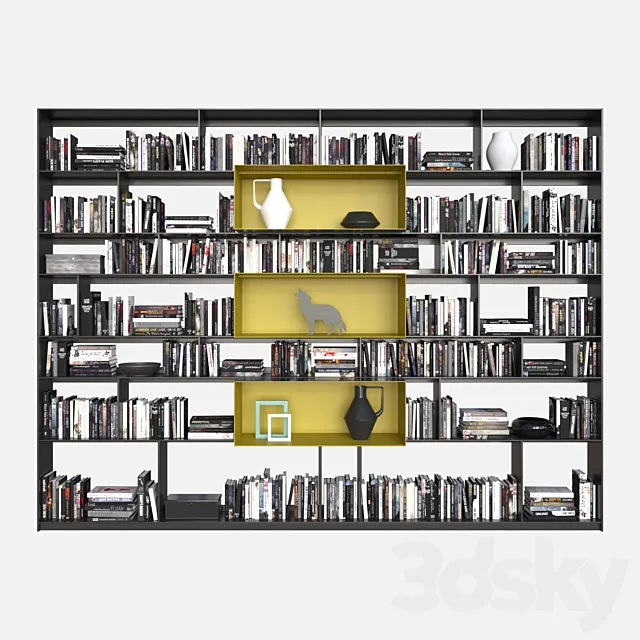 B & B Italia WALLSYSTEMS Flat.C 3 3D Model