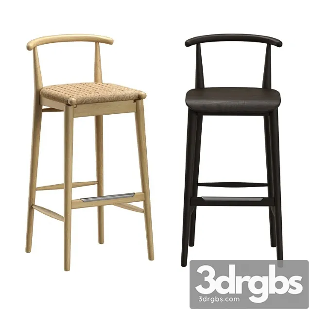 B & b jens bar chair 2 3D Model Download
