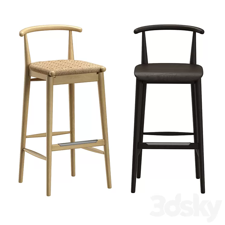 B & B Jens Bar Chair 3D Model B & B Jens Bar Chair 3D Model