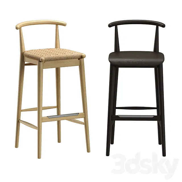 B & B Jens Bar Chair 3DModel