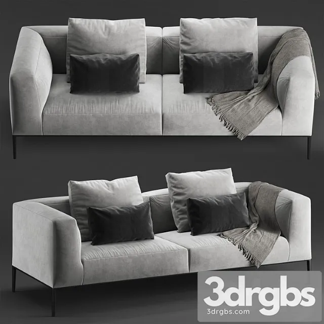 B B Michel Effe Sofa 1 3D Model Download B B Michel Effe Sofa 1 3D Model Download