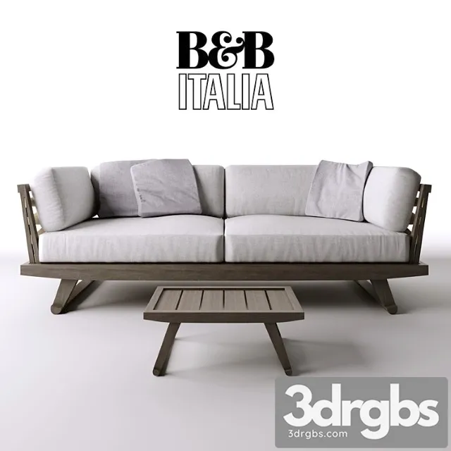 B & b sofa & table 2 3D Model Download B & b sofa & table 2 3D Model Download