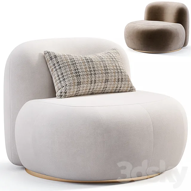 B15Z Armchair By Secolo 3D Model